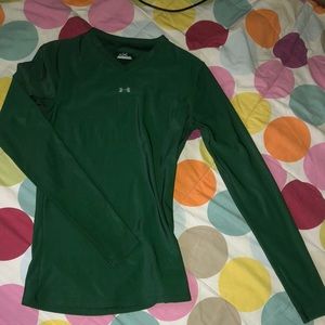 Dark Green long sleeve Under Armour size Small